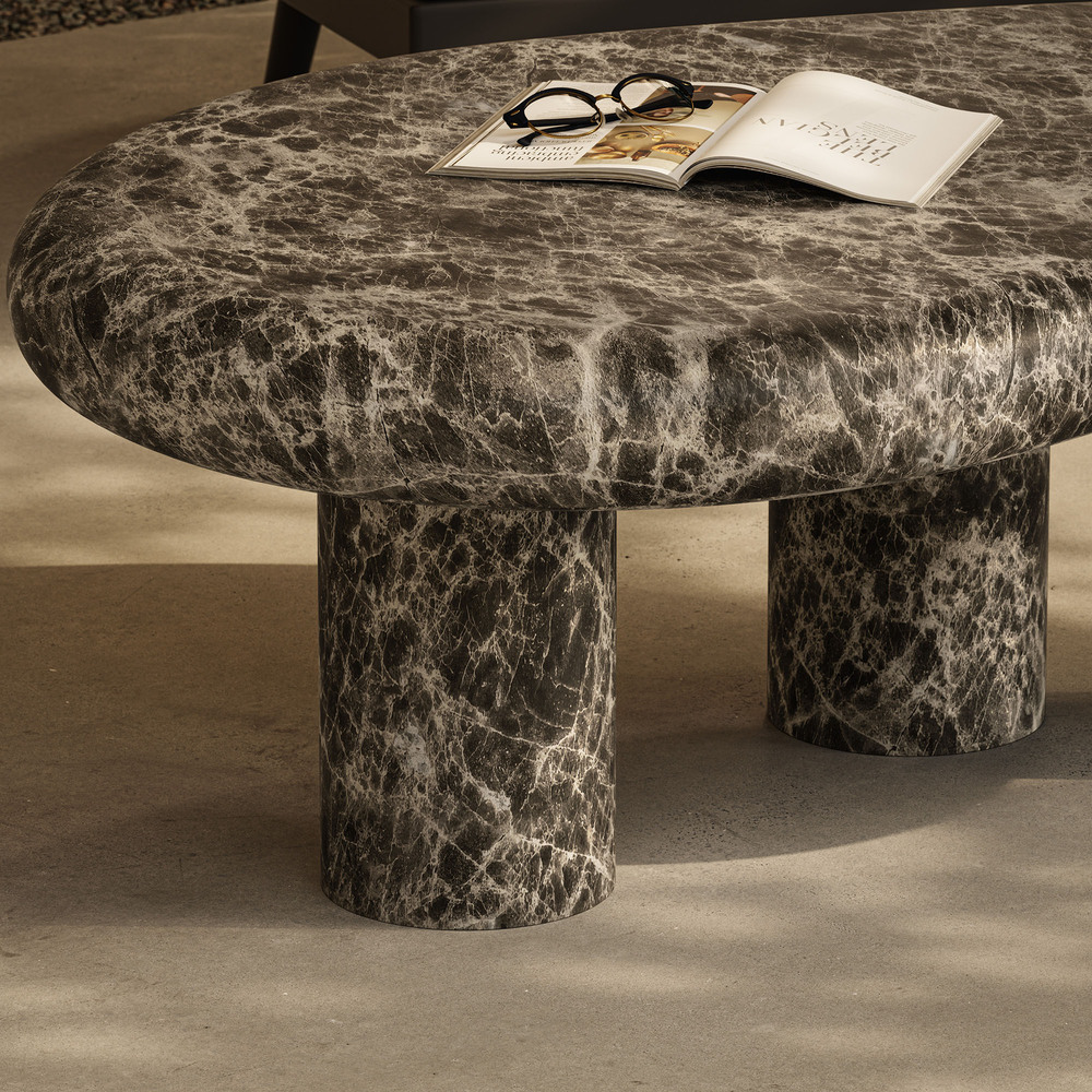 Elowen Outdoor Patio Faux Marble Coffee Table in Dark Emperador Marble by Modway - Image 12