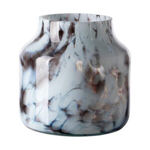 Pantea Lantern Glass Brown & White Smooth Vase by BIDKhome