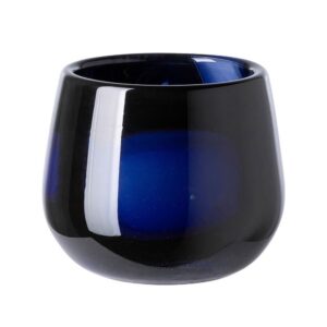 Marly Smooth Blue Glass Vase Lantern in 3 Sizes by BIDKhome