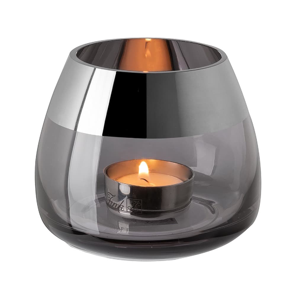 Bella Tealight Holder Silver Foil in 2 Sizes by BIDKhome - Image 2