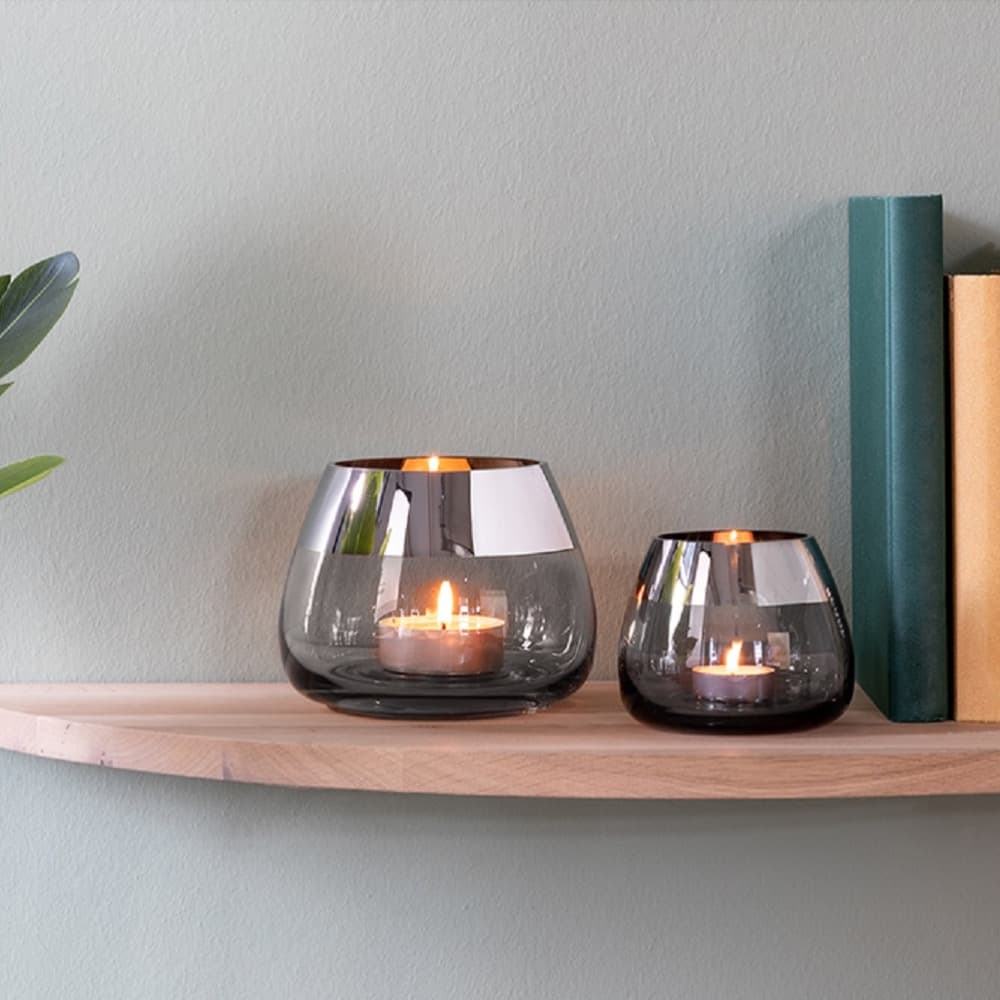 Bella Tealight Holder Silver Foil in 2 Sizes by BIDKhome - Image 5