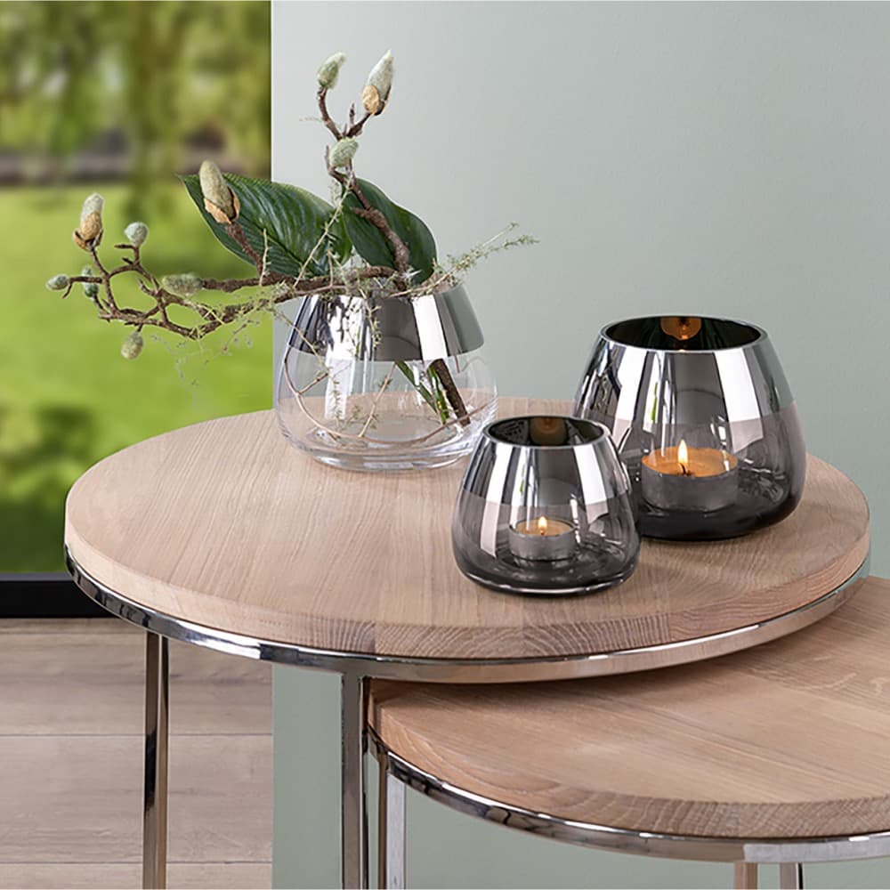Bella Tealight Holder Silver Foil in 2 Sizes by BIDKhome - Image 13