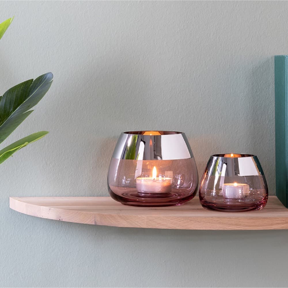 Bella Rose Tealight Holder Silver Foil in 2 Sizes by BIDKhome - Image 5