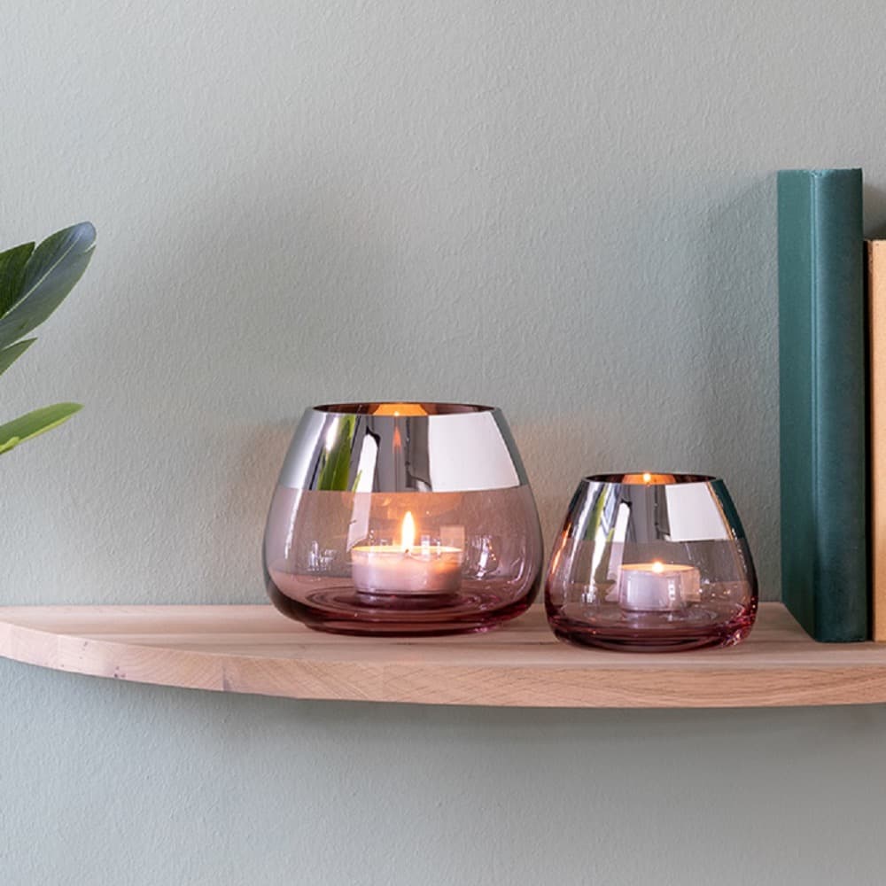 Bella Rose Tealight Holder Silver Foil in 2 Sizes by BIDKhome - Image 14