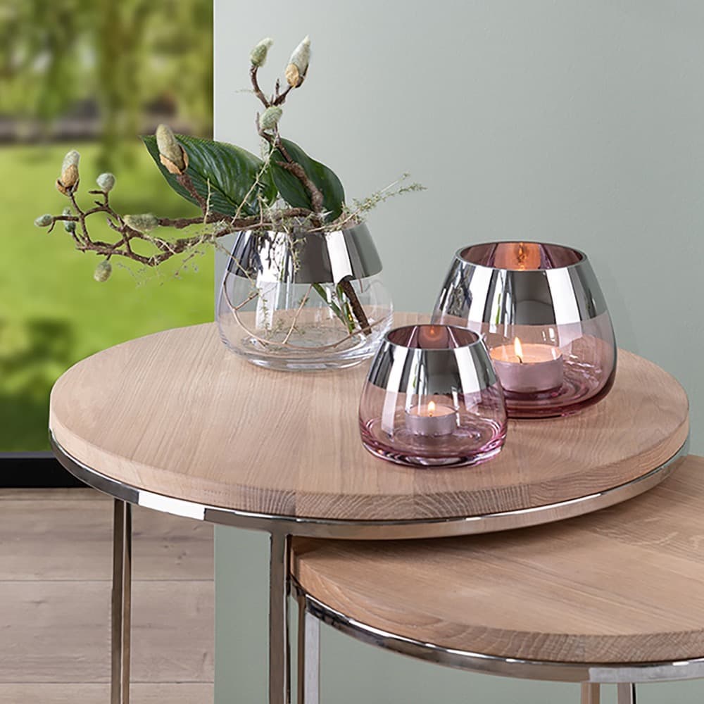 Bella Rose Tealight Holder Silver Foil in 2 Sizes by BIDKhome - Image 15