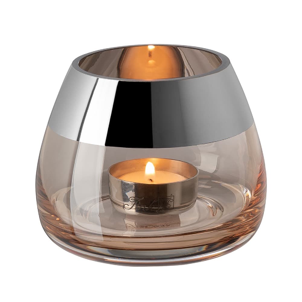 Bella Sand Tealight Holder Silver Foil in 2 Sizes by BIDKhome - Image 4