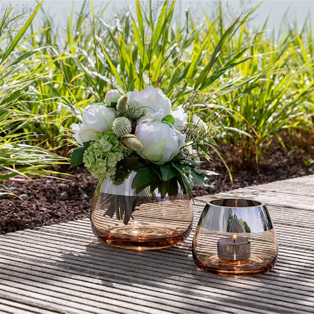 Bella Sand Tealight Holder Silver Foil in 2 Sizes by BIDKhome - Image 11