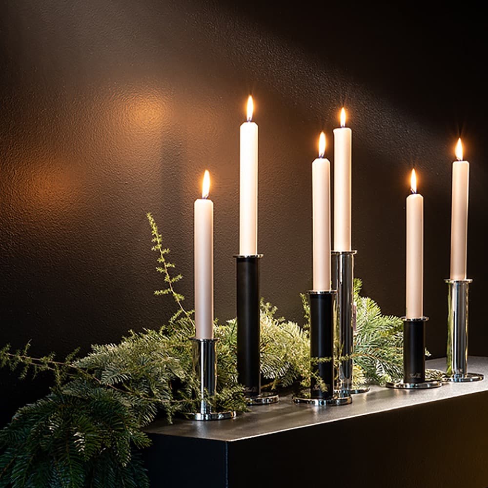 Strato Powder Coated Smooth Candle Holders in 2 Sizes by BIDKhome - Image 5