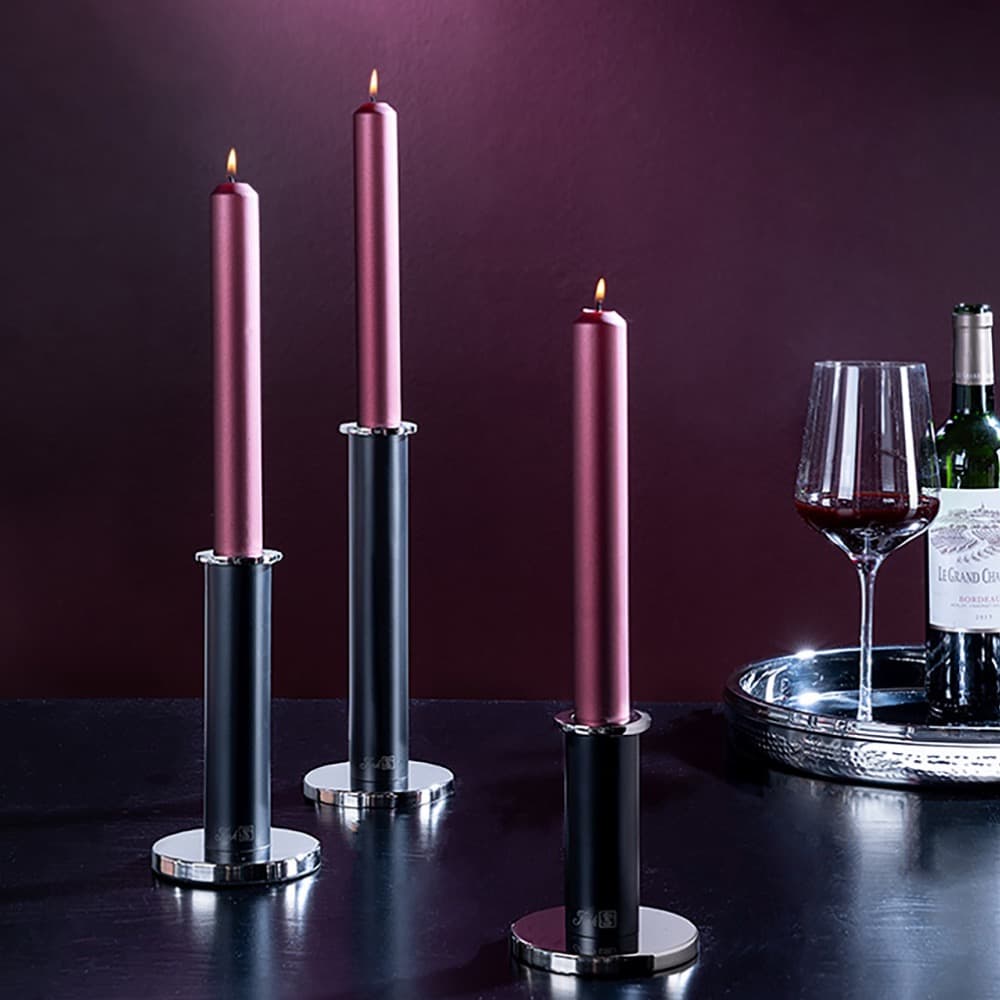 Strato Powder Coated Smooth Candle Holders in 2 Sizes by BIDKhome - Image 10
