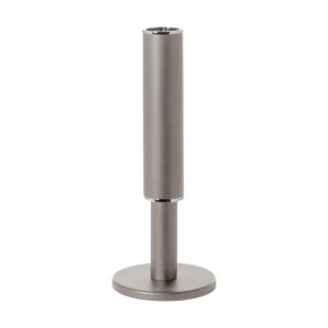 Ritmo Candle Holder Powder Coated Smooth Silver by BIDKhome