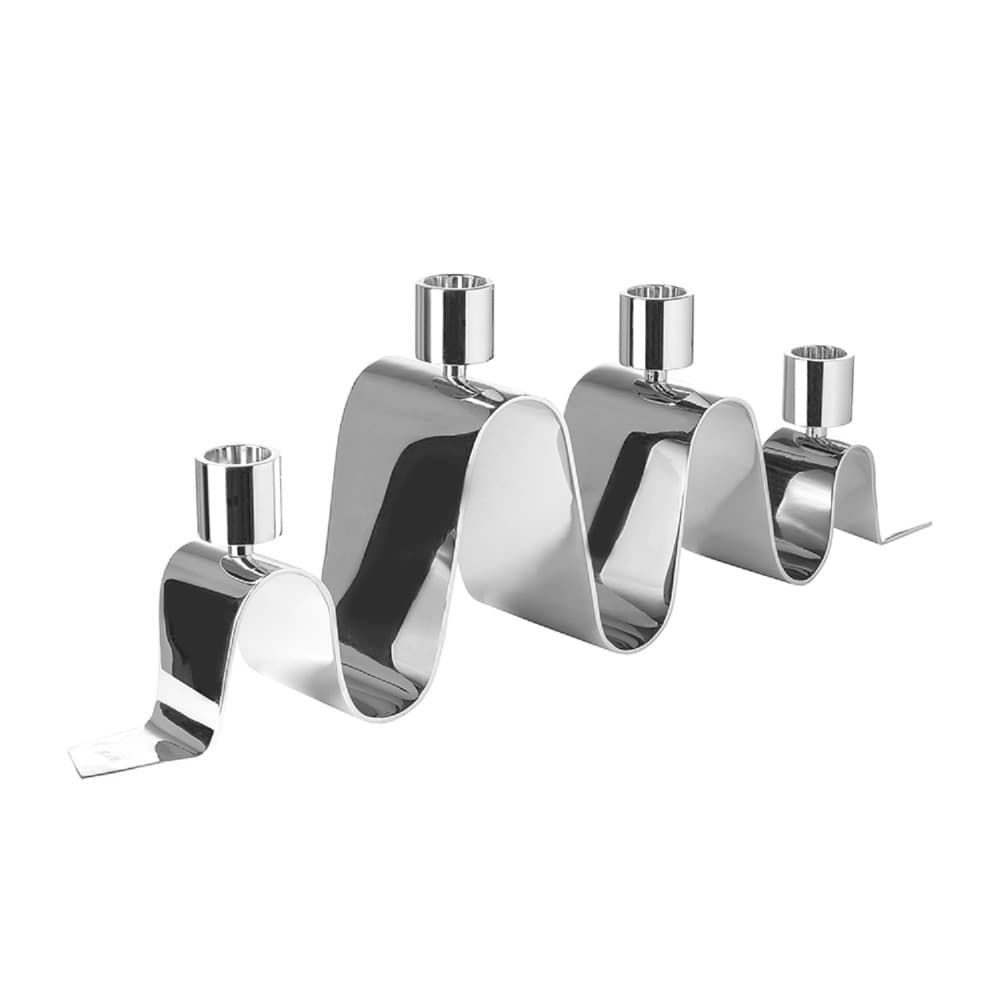 Hilara Candle Holder Nickel Silver 4-Burner by BIDKhome - Image 3