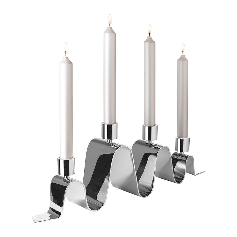 Hilara Candle Holder Nickel Silver 4-Burner by BIDKhome - Image 4