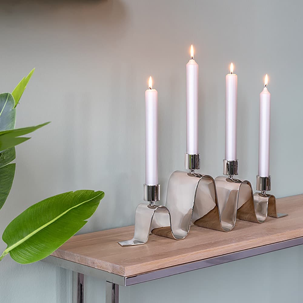 Hilara Candle Holder Nickel Silver 4-Burner by BIDKhome - Image 6