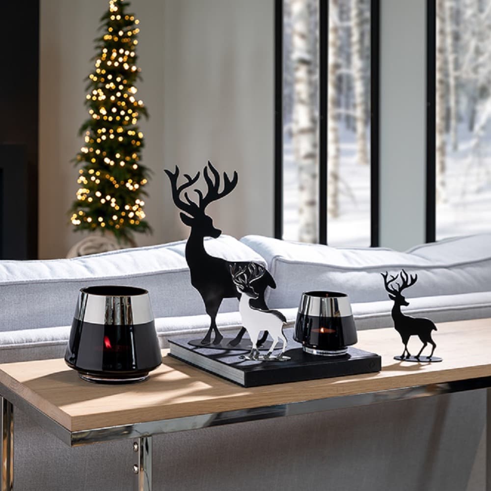 Jasper Powder Coated Smooth Black Elk Figurines in 2 Sizes by BIDKhome - Image 5