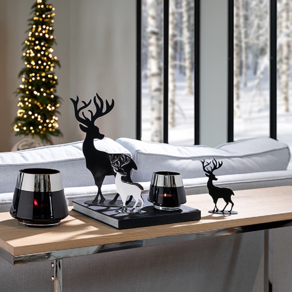 Jasper Powder Coated Smooth Black Elk Figurines in 2 Sizes by BIDKhome - Image 15