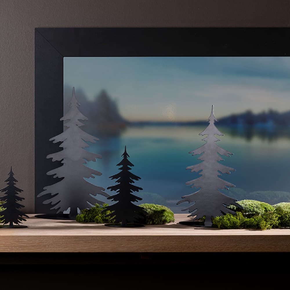Kris Powder Coated Smooth Black Decorative Tree by BIDKhome - Image 5