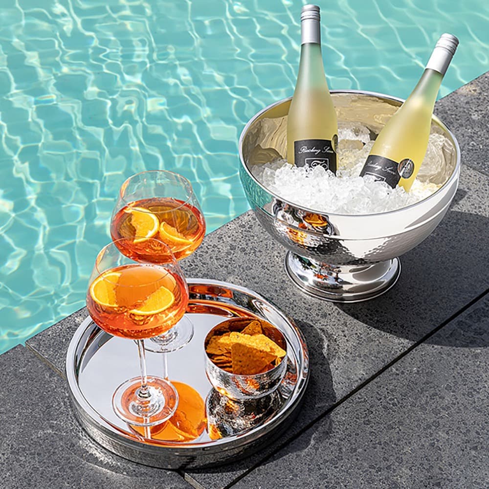 Nassau Smooth Stainless Steel Silver Punchbowl by BIDKhome - Image 3