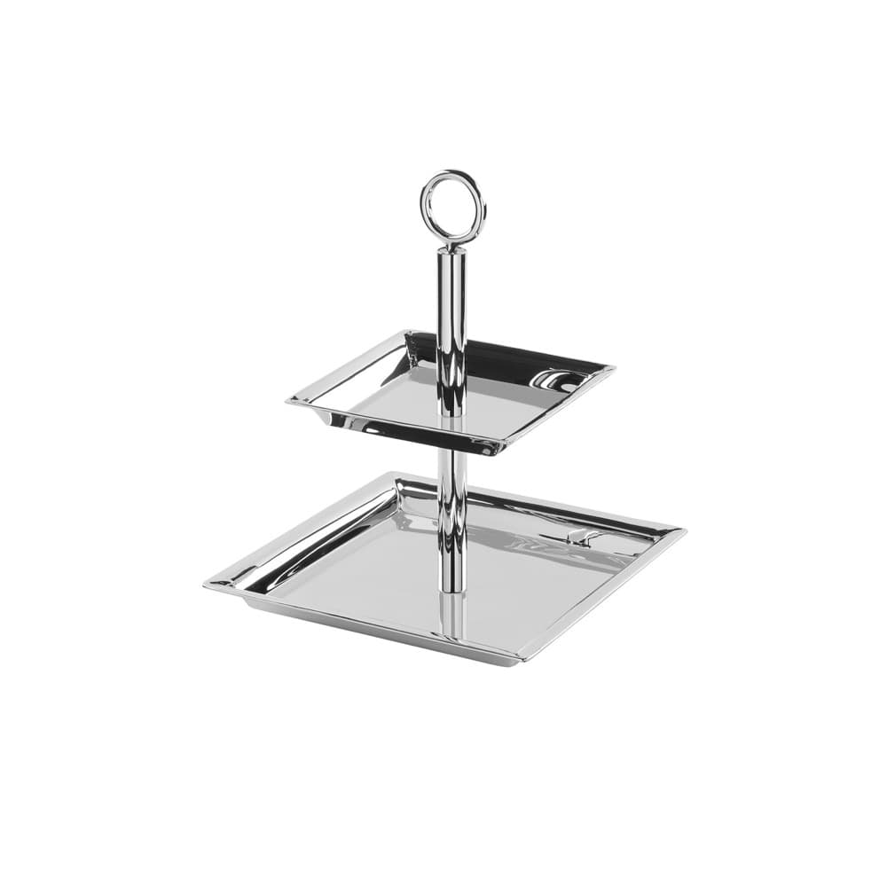 Nagano Stainless Steel 2-Tier Server by BIDKhome