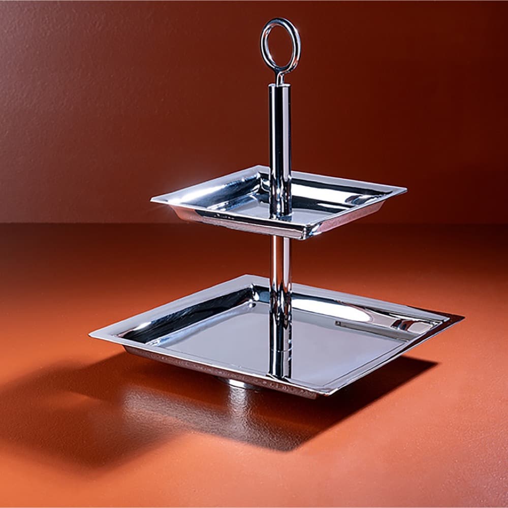 Nagano Stainless Steel 2-Tier Server by BIDKhome - Image 2