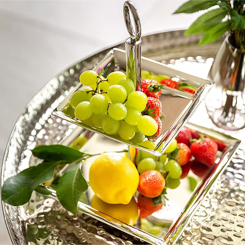 Nagano Stainless Steel 2-Tier Server by BIDKhome - Image 4