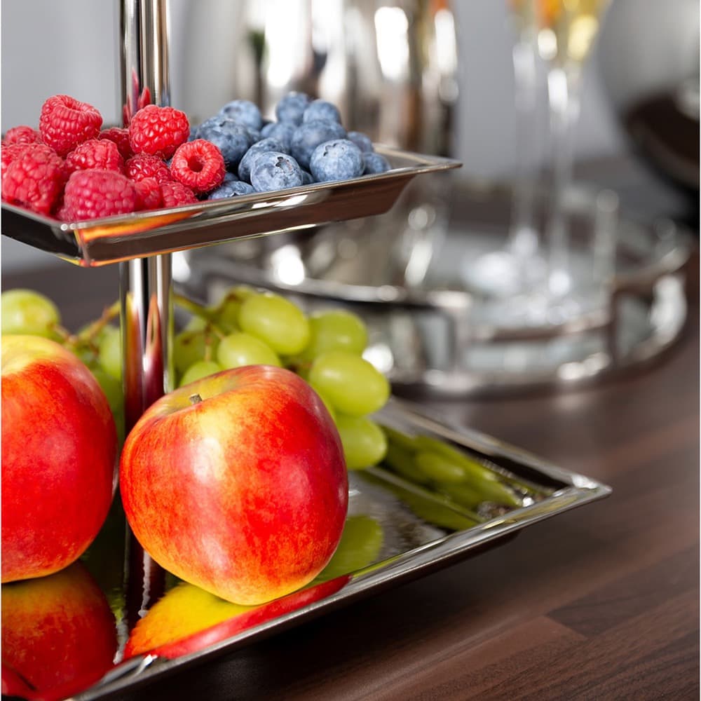 Nagano Stainless Steel 2-Tier Server by BIDKhome - Image 6
