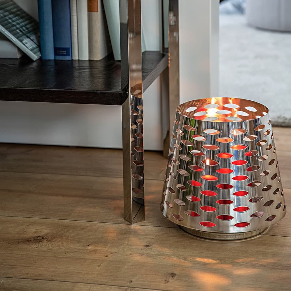 Luma Silver Stainless Steel Lanterns in 2 Sizes by BIDKhome - Image 3