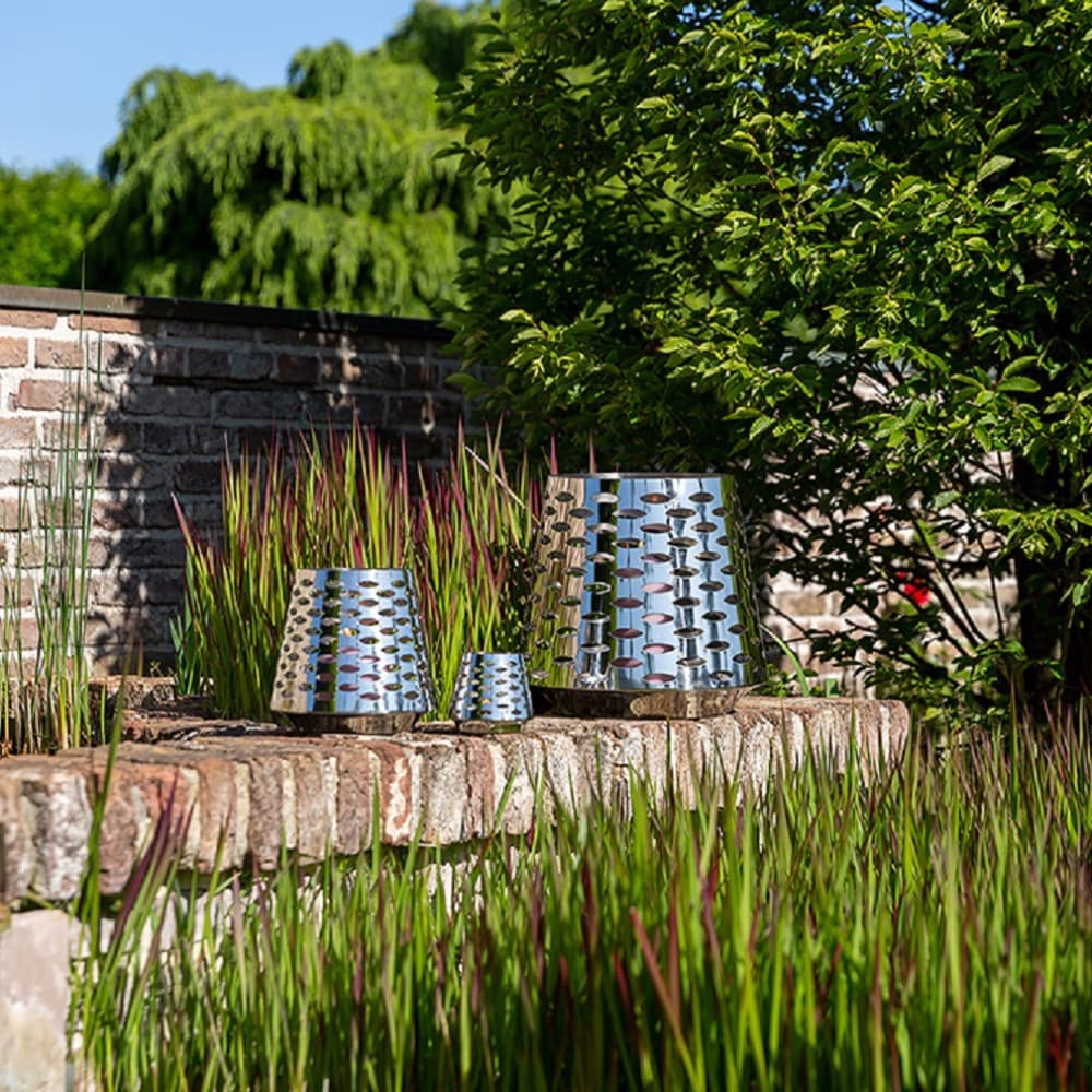 Luma Silver Stainless Steel Lanterns in 2 Sizes by BIDKhome - Image 9