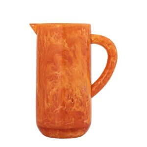 Orange Resin Pitcher by BIDKhome
