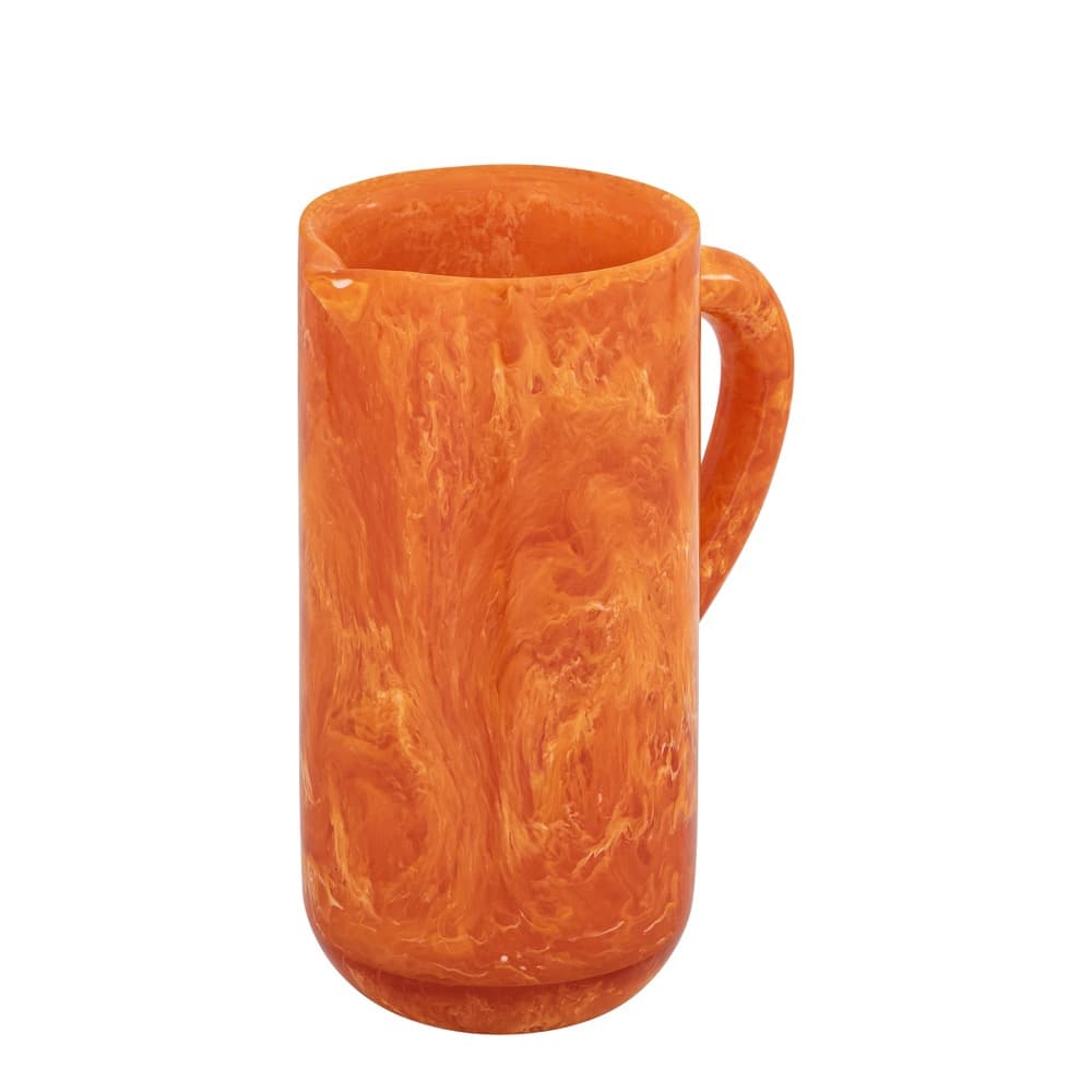 Orange Resin Pitcher by BIDKhome - Image 4