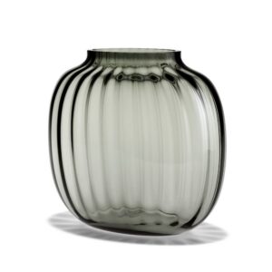 Primula Oval Vase Smoke H: 6.9" by Holmegaard