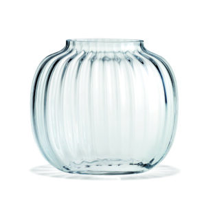 Primula Oval Vase Clear H: 6.9" by Holmegaard
