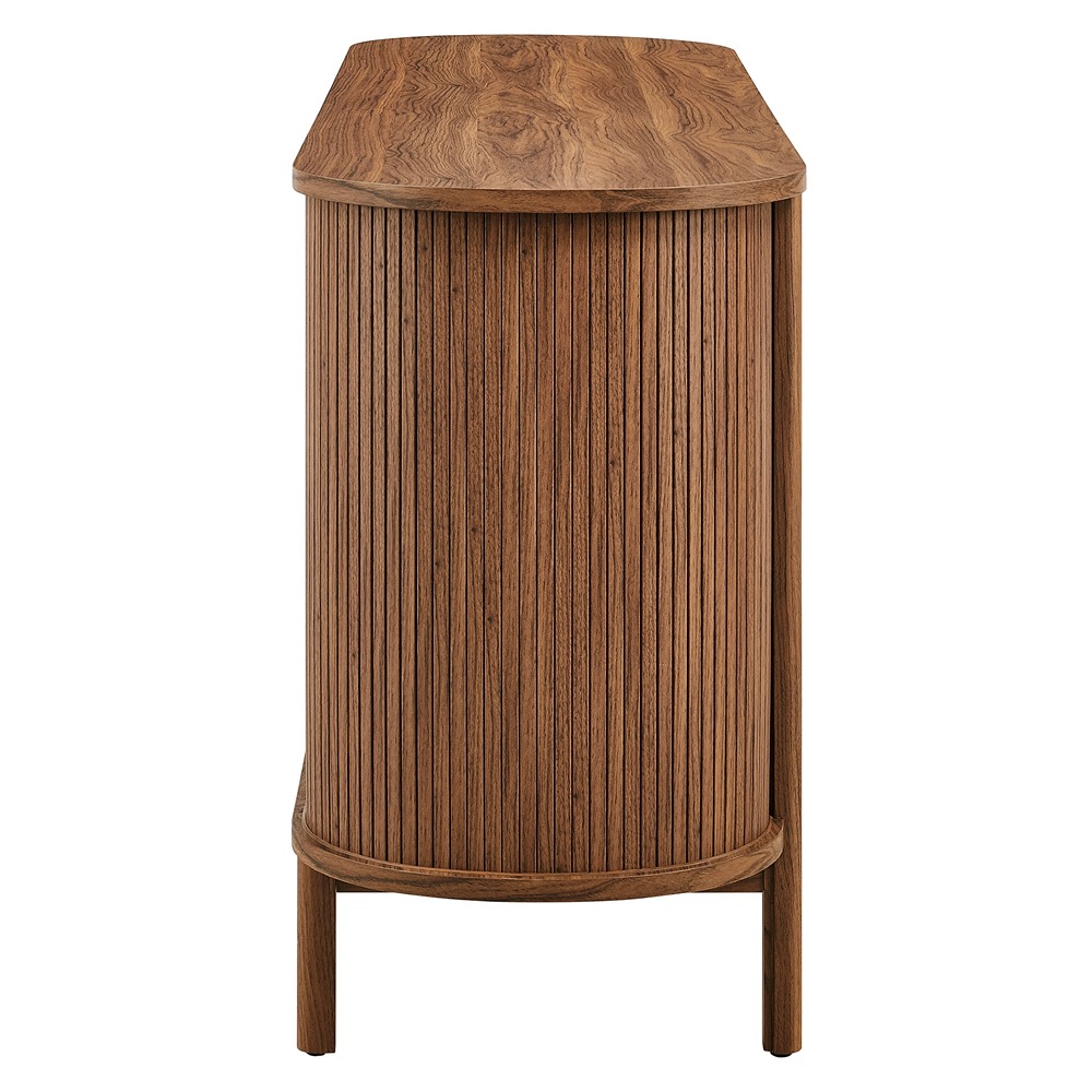 Cadence 6-Drawer Curved Dresser in Walnut by Modway - Image 4