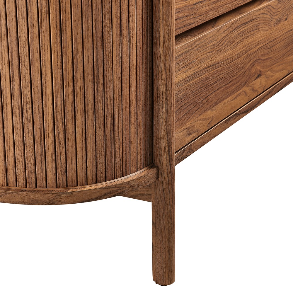 Cadence 6-Drawer Curved Dresser in Walnut by Modway - Image 7