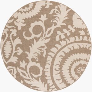 Alfresco Beige Outdoor Rug by Livabliss