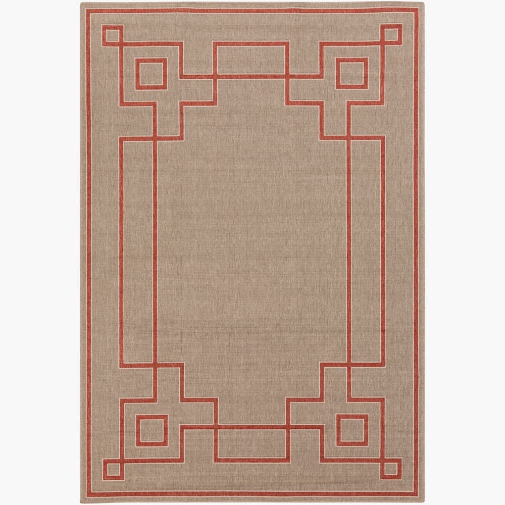 Alfresco Beige Outdoor Rug by Livabliss