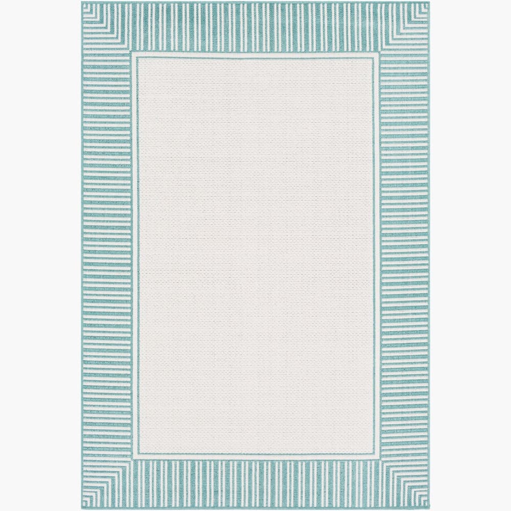 Alfresco Teal Outdoor Rug by Livabliss