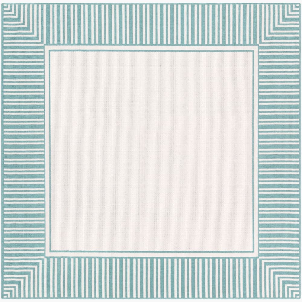 Alfresco Teal Outdoor Rug by Livabliss - Image 7