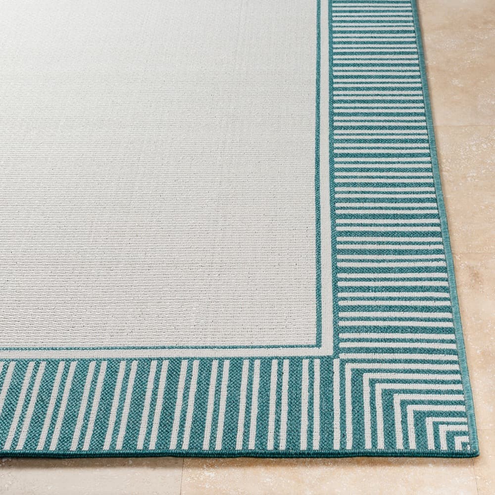 Alfresco Teal Outdoor Rug by Livabliss - Image 5