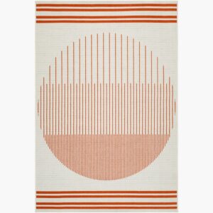 Alfresco Crimson Outdoor Rug by Livabliss