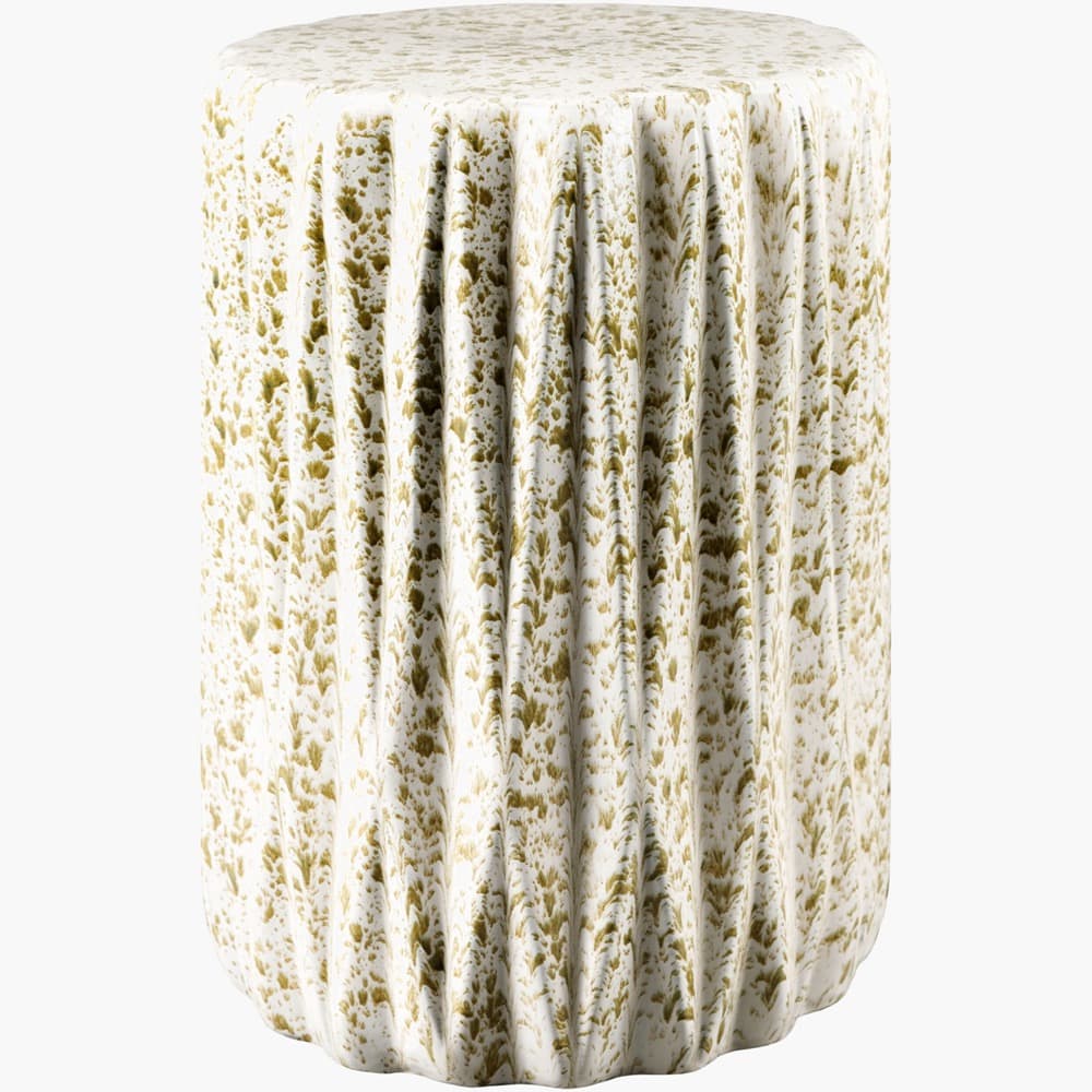 Aynor Cream Ceramic Garden Stool by Livabliss
