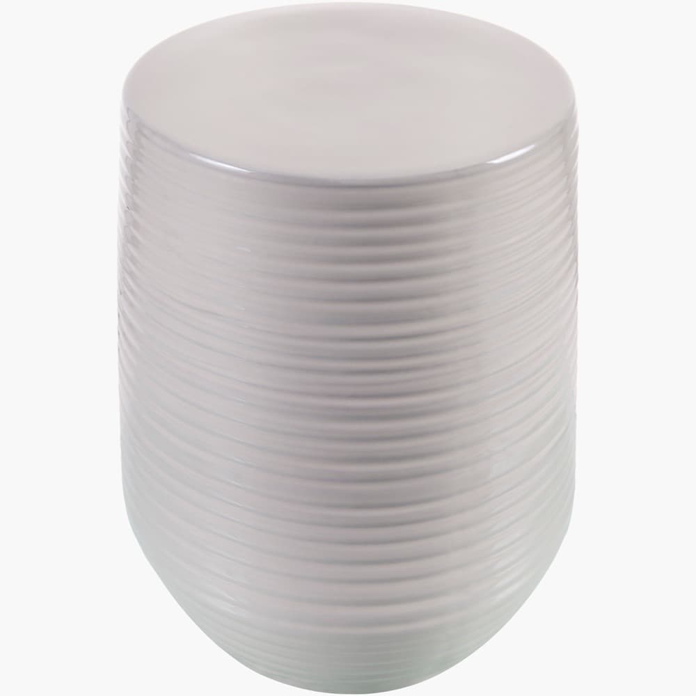 Terraza White Ceramic Garden Stool by Livabliss