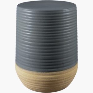 Terraza Gray Ceramic Garden Stool by Livabliss