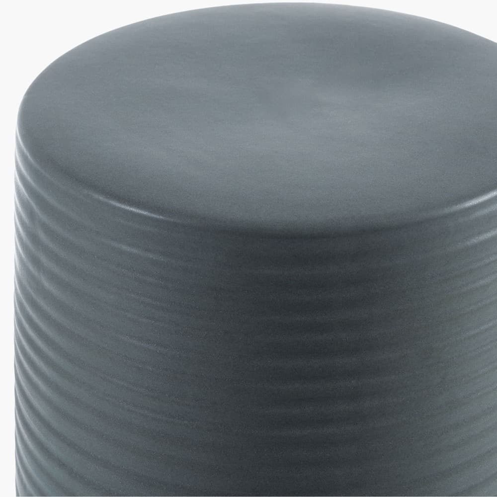 Terraza Gray Ceramic Garden Stool by Livabliss - Image 2