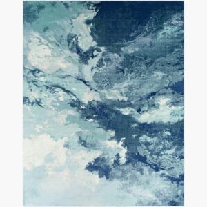 Bodrum Blue  Outdoor Rug by Livabliss