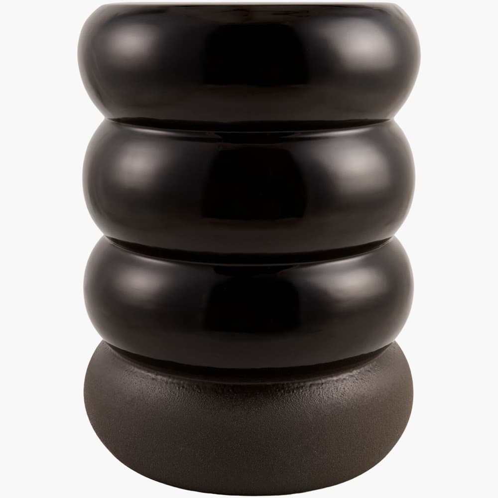 Bizen Black Ceramic Garden Stool by Livabliss - Image 3