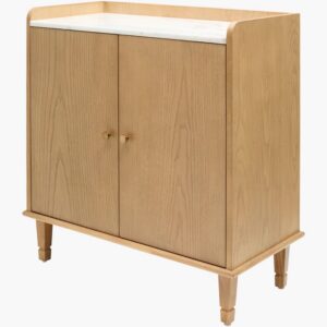 Arista Ash Wood Veneer Cabinet by Livabliss