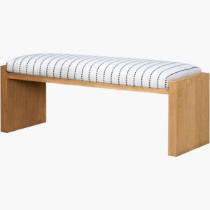 Kapri Ash Wood Veneer Bench by Livabliss
