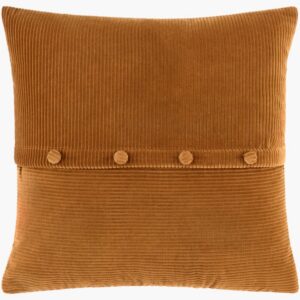 Corduroy Quarters Burnt Sienna Pillow by Livabliss