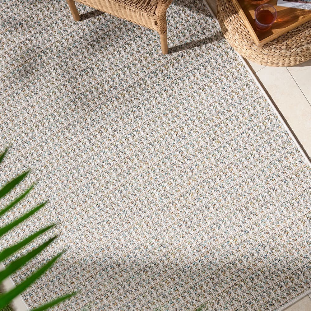 Crete Ivory Outdoor Rug by Livabliss - Image 2