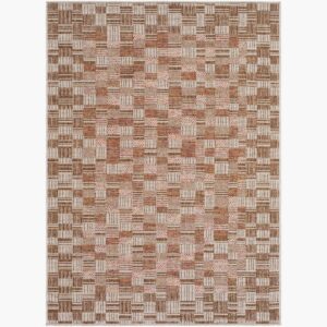 Crete Burnt Sienna  Outdoor Rug by Livabliss